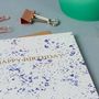 Purple Speckle Happy Birthday Card, thumbnail 2 of 2