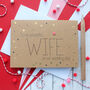 Wedding Day Card For Bride From The Groom, Gold Dots, thumbnail 3 of 5