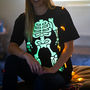 Halloween Glow In The Dark Skeleton T Shirt, thumbnail 1 of 6