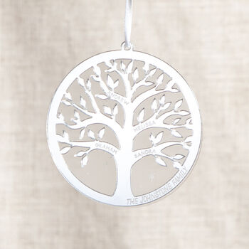 Personalised Family Tree Hanging Decoration, 2 of 2