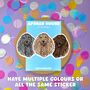 Custom Afghan Hound Portrait Stickers, thumbnail 7 of 8