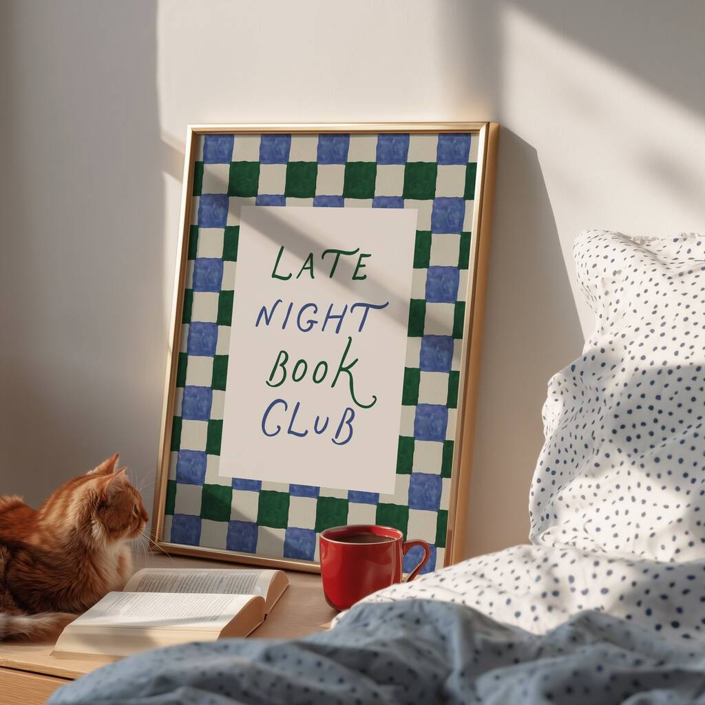 Late Night Book Club Print, 1 of 4