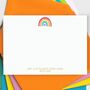 Rainbow Note Cards With Coloured Envelopes, thumbnail 1 of 3