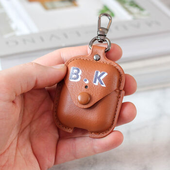 Personalised Air Pods Soft Faux Leather Case Gift, 5 of 7