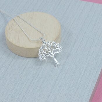 Sterling Silver Tree Pendant, 2 of 3