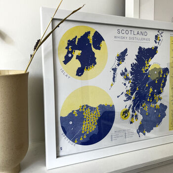 Risograph Scotland Whisky Distillery Map, 3 of 7