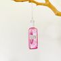 Pink Gin Hanging Christmas Tree Decoration, thumbnail 4 of 5