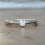 Twig And Branch Diamond Solitaire Ring, thumbnail 1 of 5