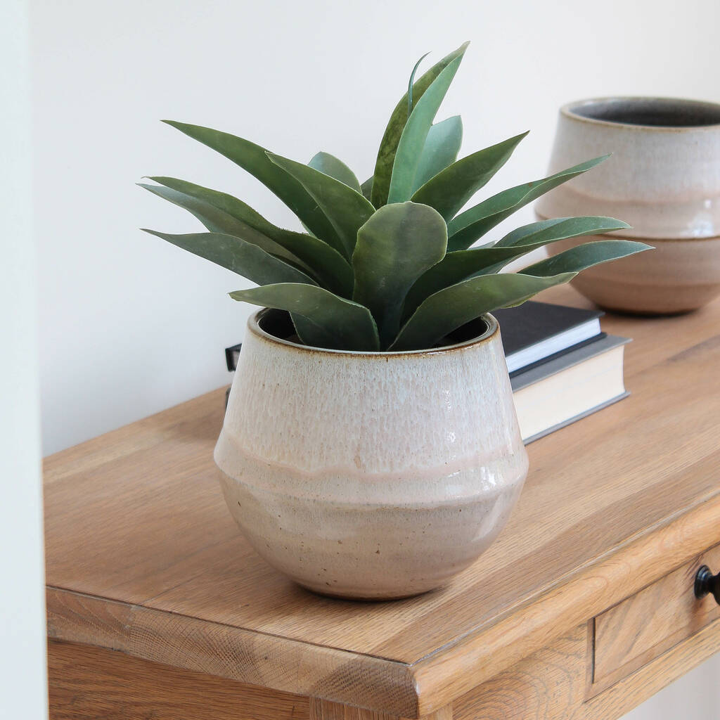 Blush Pink Glazed Planter By Marquis And Dawe 6744