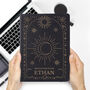 Personalised Celestial Black Hardback Notebook, thumbnail 2 of 4