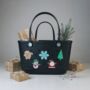 All Season Croc Style Tote Bags, Includes Christmas Charm, thumbnail 3 of 12