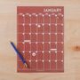 A4 Monthly Undated Wall Planner | 12 Pages | Muted, thumbnail 4 of 9
