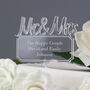 Personalised Mr And Mrs Wedding Cake Topper, thumbnail 1 of 3