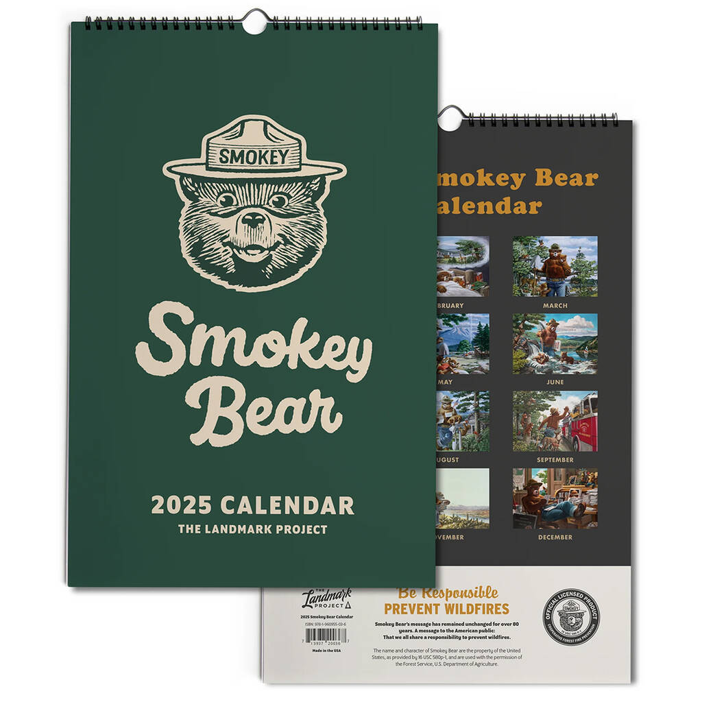 2025 Smokey Bear Calendar By Tiny Print Shop