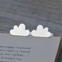 Personalised Fluffy Cloud Cufflinks In Sterling Silver, thumbnail 1 of 3