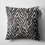 Soft Cushion Cover With Black Zebra Pattern, thumbnail 5 of 7