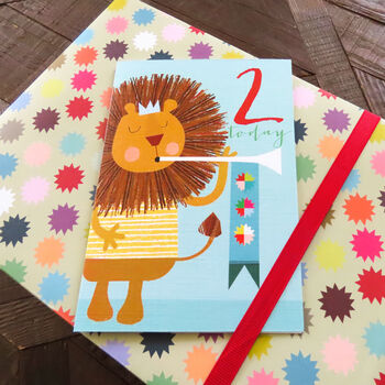 Lion 2nd Birthday Card, 3 of 5