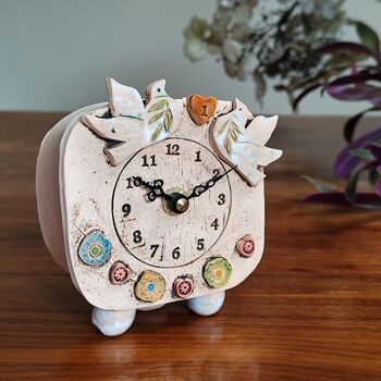 1st Wedding Anniversary Gift Mantel Clock, 3 of 8