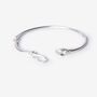 Ouroboros Snake Silver Bracelet, thumbnail 1 of 5