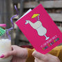 Llama Birthday Card For Cocktail Lover, thumbnail 1 of 6