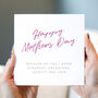Because Of You Mother's Day Card, thumbnail 1 of 2