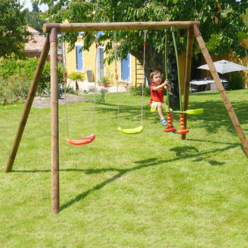 Pacco Wooden Swing Set, 9 of 11