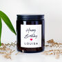 Personalised Birthday Soy Wax Candle Gift Heart Design, thumbnail 1 of 10