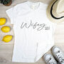 Wifey Organic Cotton Personalised T Shirt, thumbnail 2 of 5