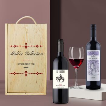 Personalised Malbec Classic Red Wine Gift Set Collection, 2 of 5