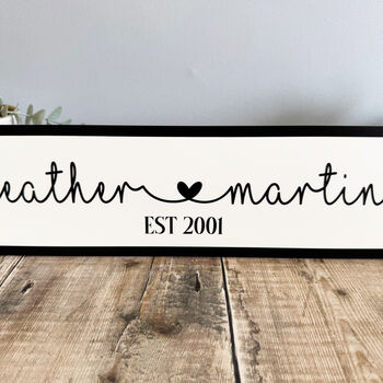 Personalised Wedding Road Sign Names And Date, 2 of 4