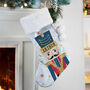 Baby Boy First Christmas Stocking Personalised Nutcracker Stocking For Children, thumbnail 2 of 4