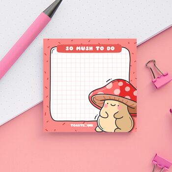 Mushroom Sticky Notes | Cute Stationery, 2 of 5