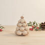 Beige Christmas Tree Candle Festive Decoration, thumbnail 7 of 10