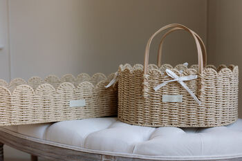 Scallop Edge Baby Changing Basket, 4 of 6