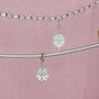 Sterling Silver Crystal Clover Charm, thumbnail 2 of 7