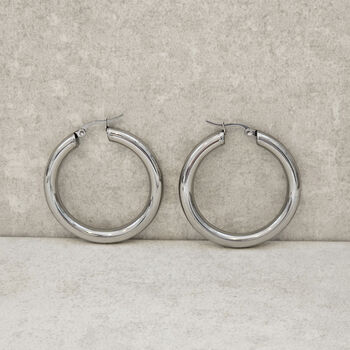 4cm Silver Hoops, 3 of 6