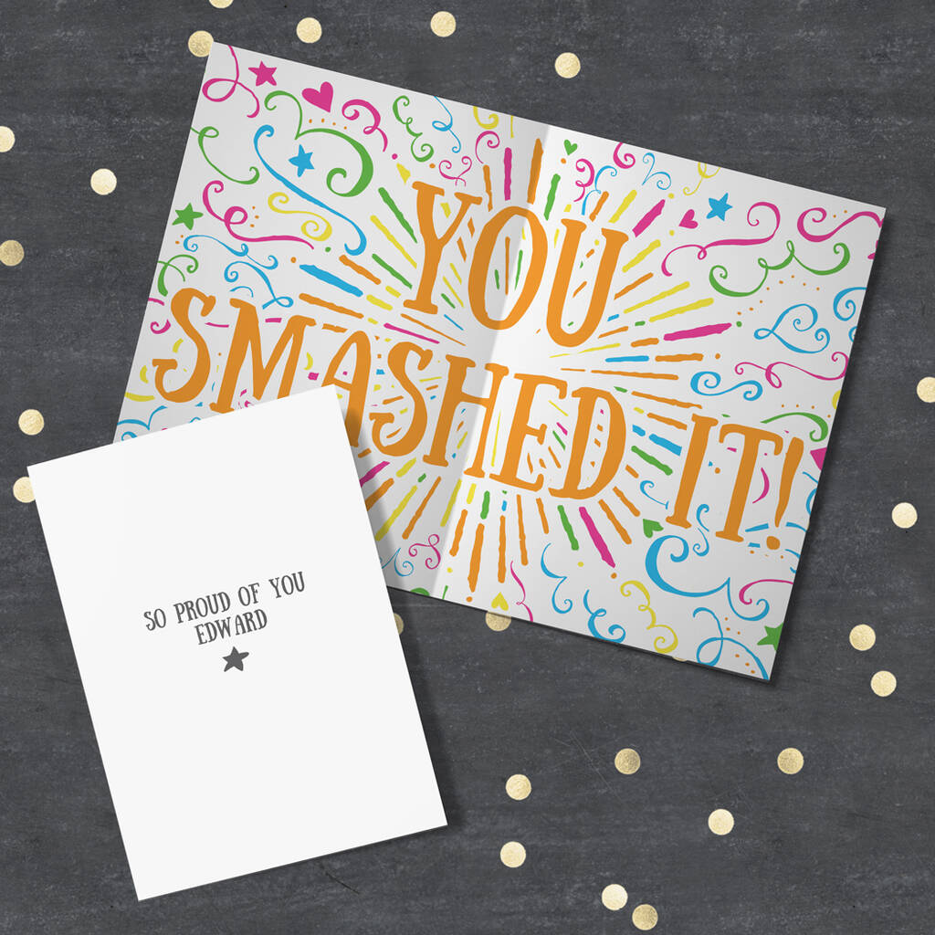Personalised So Proud Of You Congratulations Card By Lunella Notonthehighstreet Com Personalised So Proud Of You Congratulations Card By Lunella Notonthehighstreet Com