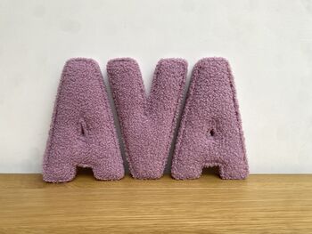 Boucle Fabric Letter For Nursery, 3 of 9