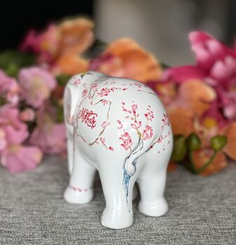 Hand Painted 'Blossom' Mother's Love Elephant, 7 of 12