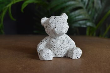Handmade Eco Resin Geometric Bear Ornament, 6 of 7