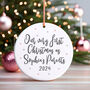 Our Very First Christmas As Parents Personalised Tree Decoration, thumbnail 1 of 4