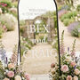 Personalised Wedding Welcome Mirror Vinyl Sticker Decal, thumbnail 3 of 5