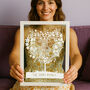 Personalised Heart Tree Papercut, thumbnail 1 of 7