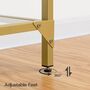 Console Table Tempered Glass Sofa Table Hallway Table, thumbnail 7 of 9