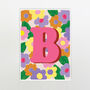 Retro Floral Personalised Print, thumbnail 2 of 2