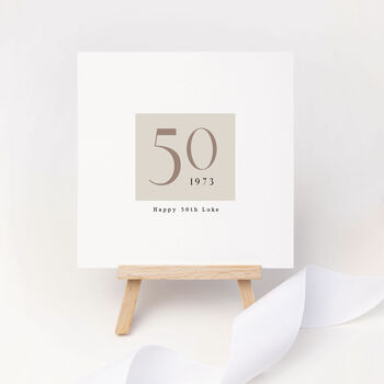 Personalised 50th Birthday Card, 3 of 3