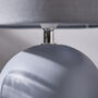 Ossian Grey Ceramic Dome Table Lamp, thumbnail 5 of 7