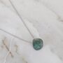 Emerald Teardrop May Birthstone Necklace, Silver, thumbnail 4 of 7