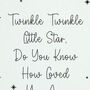 Custom Twinkle Twinkle Little Star Porcelain Christmas Decoration, thumbnail 4 of 4