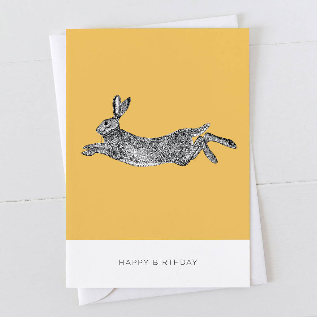 Hare Happy Birthday Card